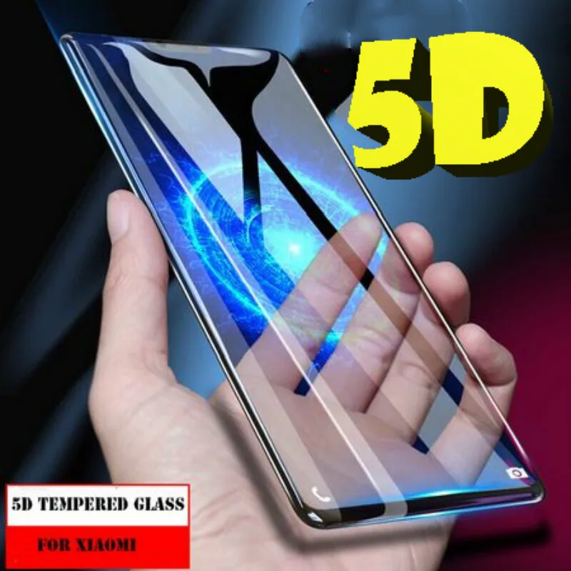 

5D Tempered Glass For Xiaomi Redmi Note 7 6 5 Pro Pocophone F1 Mi9 Film On the For Xiaomi Redmi Note 5 5A Prime Protective Glass