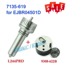 ERIKC регулирующий клапан 9308-622B+ сопло L244PBD дизельные ремонтные наборы деталей топливной форсунки 7135-619 для Ssangyong Kyron EJBR04501D 6640170121
