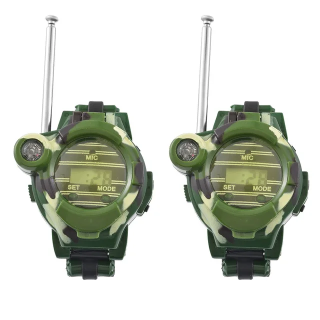 2PCS Children Digital Watch 7 In 1 Camouflage Hand Clock Walkie Talkie Child Sil 2PCS Children Digital Watch 7 In 1 Camouflage Hand Clock Walkie Talkie Child Sil