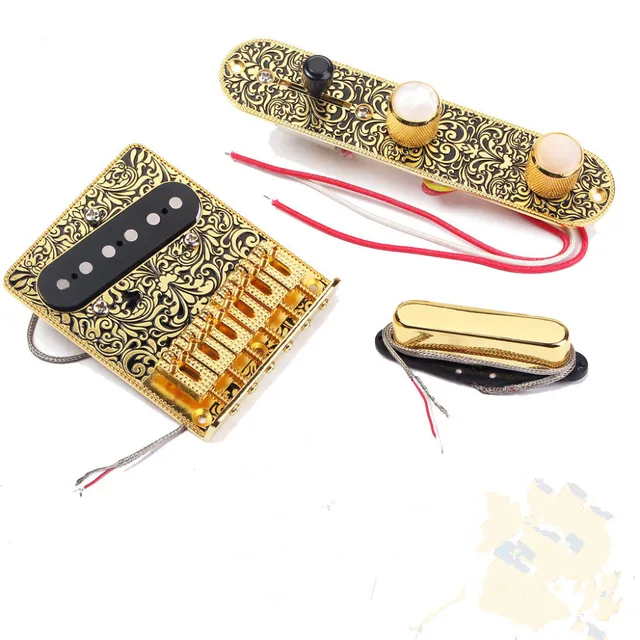 Cheap  NEW!electric guitar parts Electric guitar TL duplex bridge pull string tremolo system board vibrato 