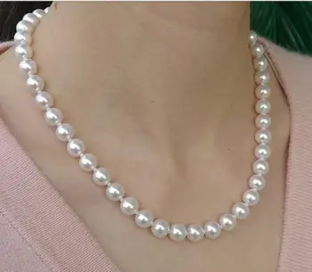 

gorgeous 9-10mmsouth sea white necklace 18inch