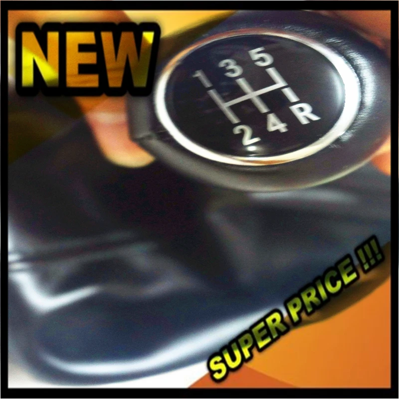 

Free Shipping Car Gear Shift Knob With Leather Boot 5 Gear For AUDI A6 C5 1997 1998 1999 2000 2001 2002 2003 2004