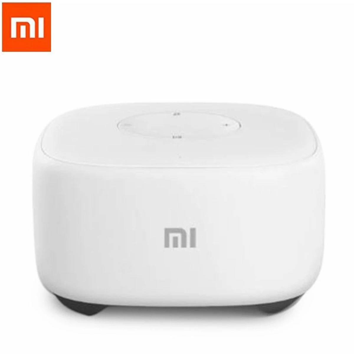 2,4G Wifi xiaomi Мини Bluetooth динамик умный голос беспроводной портативный динамик с микрофоном умный дом контроллер - Цвет: Белый