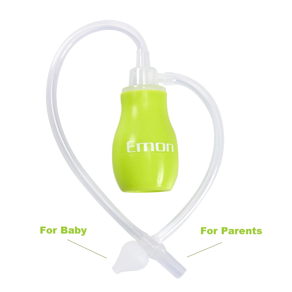 Emon безопасный носовой аспиратор для новорожденных, вакуумный всасывающий Вакуумный аспиратор для младенцев, носовой аспиратор для новорожденных детей