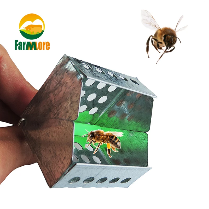 1 Pcs Queen Marker Cage Metal Queen Bee Cage Clip Bee Catcher Beekeeper