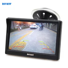 DIYKIT 5 Inch TFT LCD Display Car Rear View Monitor with Suction Cup and Free Bracket For MPV SUV Horse Lorry