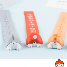 Милая мультяшная Собака Кошка Хомяк лиса попка закладки Новинка книга чтение пункт креативный подарок для детей канцелярские школьные принадлежности