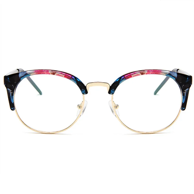 NYWOOH, кошачий глаз, оправа для очков, для женщин, Ретро стиль, прозрачная полуоправа, оправа для очков, оптические очки