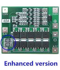 4S 40A литий-ионный модуль зарядного устройства литиевой батареи Защитная плата PCB BMS 18650 Lipo сотовый модуль w/балансир для электродвигателя - Цвет: Enhanced version