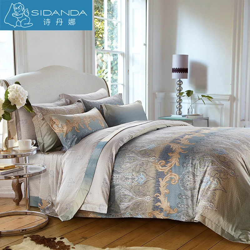 SIDANDA Pure Cotton Bedding Set Duvet Cover Set Printed Pillow Quilt