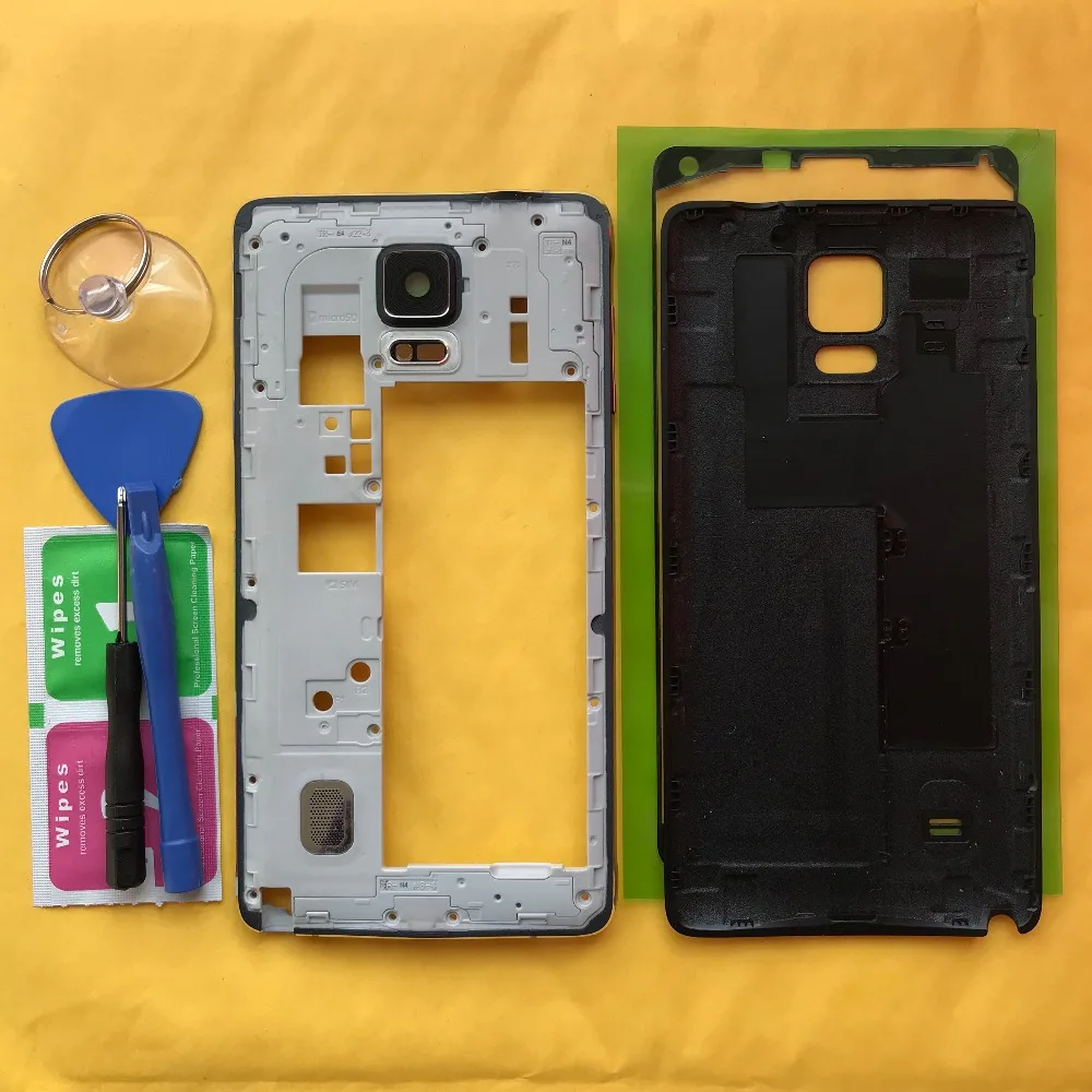 Оригинальный чехол для телефона Samsung Galaxy Note 4 N910 N910F N910C N910G N910A N910H с задней крышкой