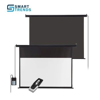 

Excelvan 100"/120" 16:9 Electric Projector Screen 1.2 Gain Wall Ceiling Motorized HD with Remote Control For Home and Office