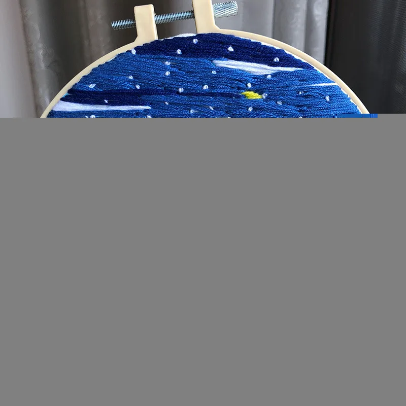 Европа DIY ленты цветы вышивка набор с рамкой для DIY растения вишня дерево ручная работа рукоделие живопись - Цвет: 5