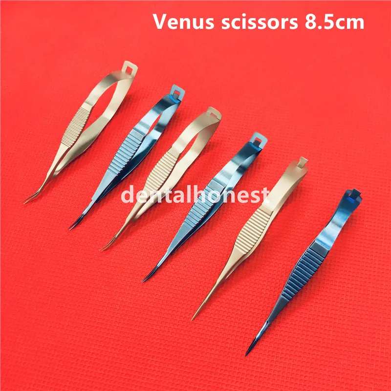 

Stainless steel/ Titanium alloy scissors Ophthalmic microsurgery 8.5cm Venus scissors surgical tools animal experiment tool