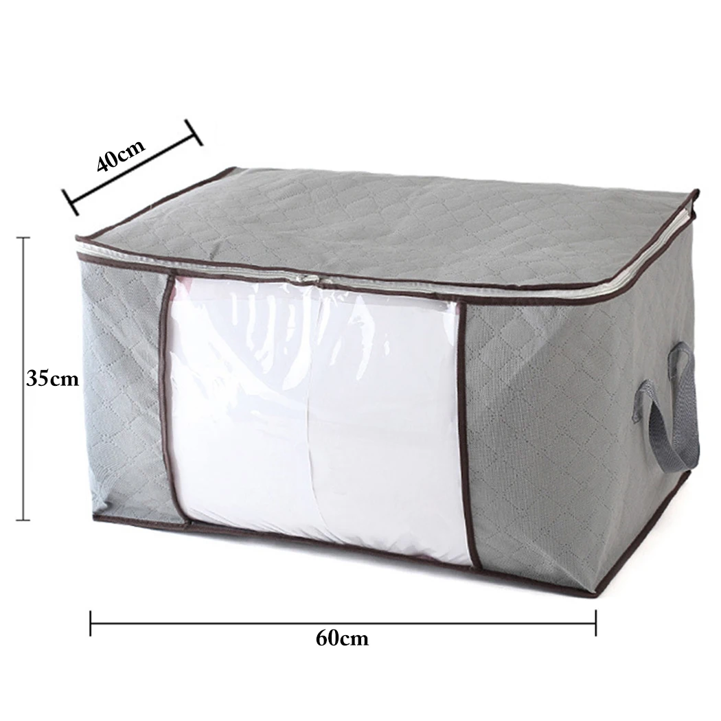 Oxford Quilt Storage Bag Collapsible Plus Size Comforter Container Home Storage Organizer Blanket Clothing Storage Bags