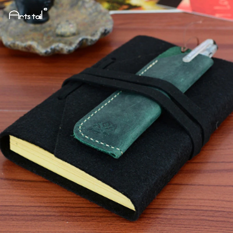 Arts Tail Wool Felt Cover Creative Retro Bands Vintage School Office Loose Sheet Note Book Kraft Paper Travel Daily Notebooks Arts Tail Wool Felt Cover Creative Retro Bands Vintage School Office Loose Sheet Note Book Kraft Paper Travel Daily Notebooks