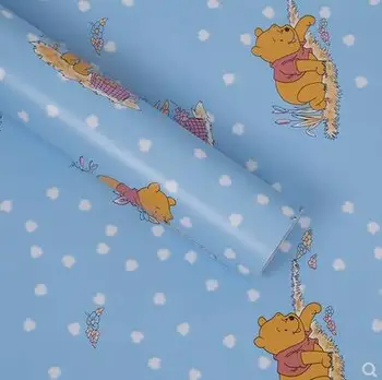 

PVC cartoon wallpaper waterproof living room bedroom self-adhesive ten meters children girls dormitory bedroom warm boy