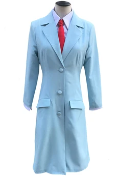 

Steins Gate Makise Kurisu Cosplay Costume Uniform Adult Women Girls Full Sets Halloween Cosplay Costume