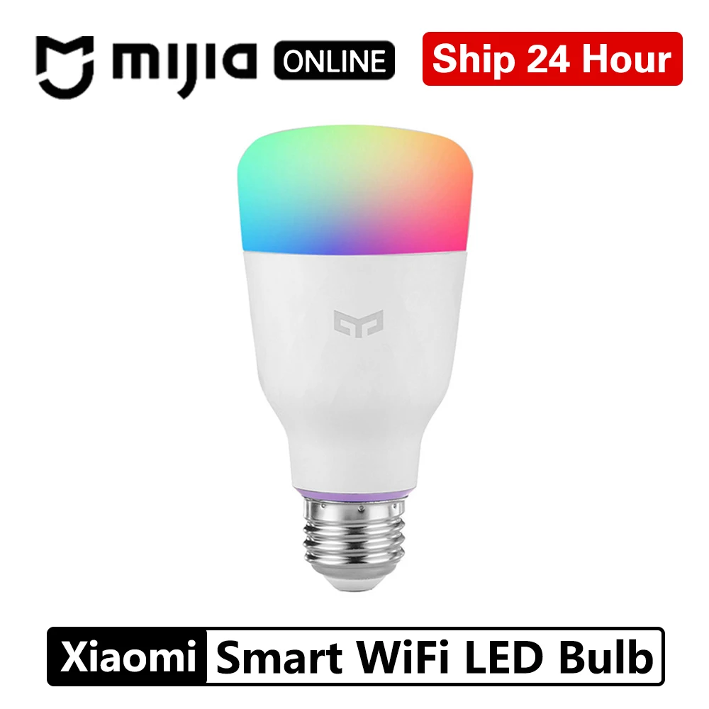 Умный светодиодный светильник Xiao mi Yeelight, RGB, цветной, 800 люменов, 10 Вт, E27, лимонная интеллектуальная лампа для mi Home App, пульт дистанционного управления