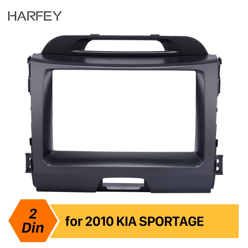 Harfey автомобильный двойной Din радио фасции отделка панель комплект для KIA SPORTAGE 2010+ стерео интерфейс аудио фитинг адаптер рамка приборная панель