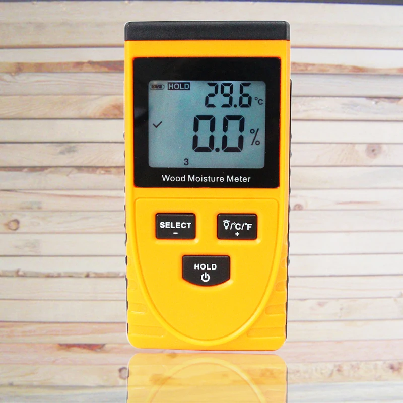 

High precision GM630 Inductive Wood Moisture Meter Hygrometer Digital Electrical Ambient Temperature Tester Measuring tool