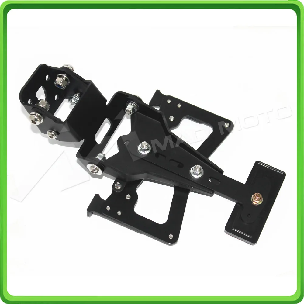 For Kawasaki Ninja ZX6R ZX 6R ZX-6R 2009 2010 2011 2012 Motorcycle Adjustable Fender Plate Bracket License Plate Holder (4)