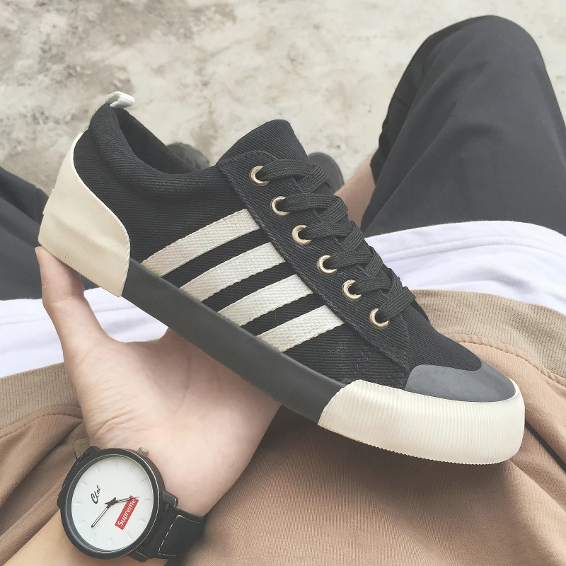 

Men Canvas Lace Up Skateboarding Shoes Do old Low-top Trainers Trend Sportl Shoes Classic Outdoor Walking Sneakers