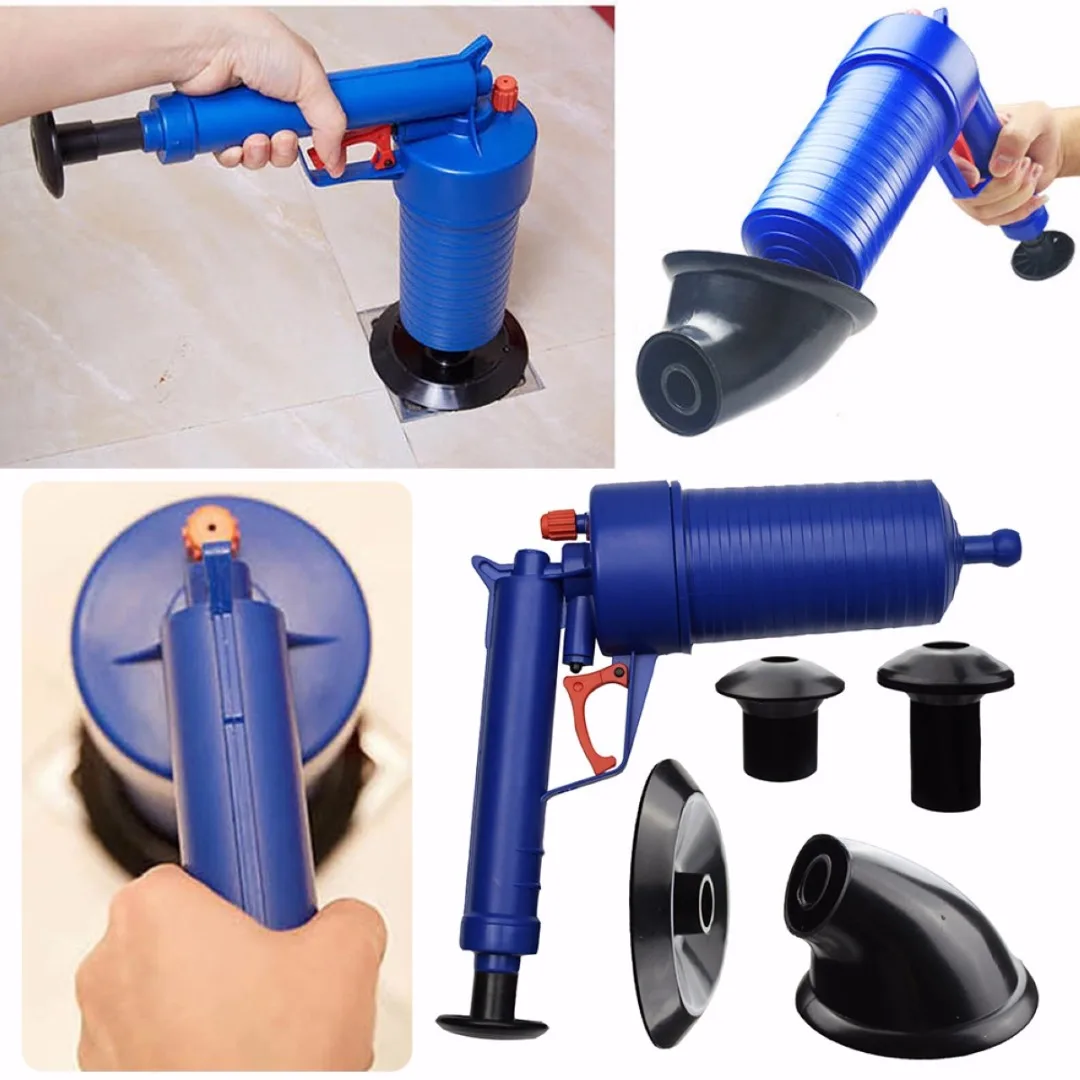 JX-LCLYL Toilet Floor Drain Canalisation Air Power Plunger Blaster Pump Cleaner Home | Дом и сад