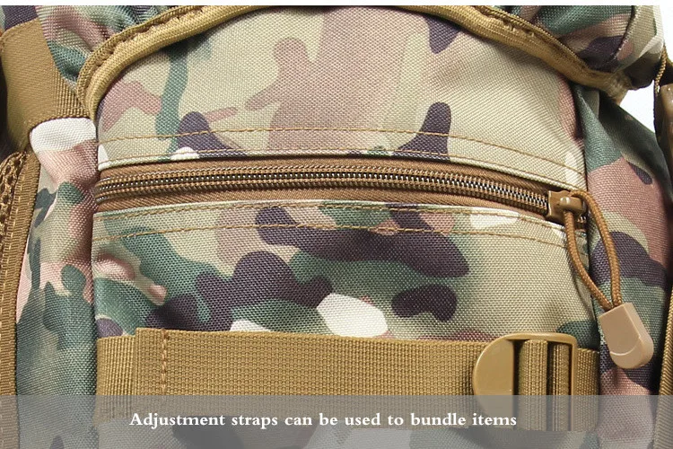 Mochila de Acampamento Viagem dos Homens 50l ao ar Livre Militar Tático Grande Capacidade Bolsas Montanhismo Bolsa Caminhadas Mochila Mod. 1257083 27 High Quality Esporte e Lazer