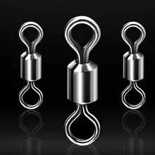 100 шт. стальной ротативный инструмент Вертлюги и поводки защелкивающийся крючок Приманка соединитель нержавеющий соединитель рыболовные крючки для поворотной рыбалки