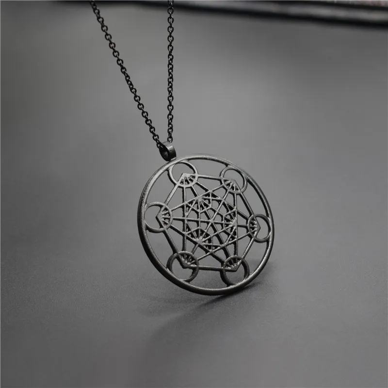 

New Metatron's Cube Necklaces Gold Silver plated Metatron's Cube necklaces & pendants Jewellery