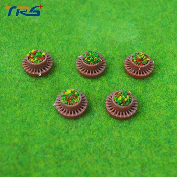 

Teraysun 1/50-150 scale Building material sand table model DIY Outdoor Scene Layout Minimature Round Flower Terrace/Flower Bed