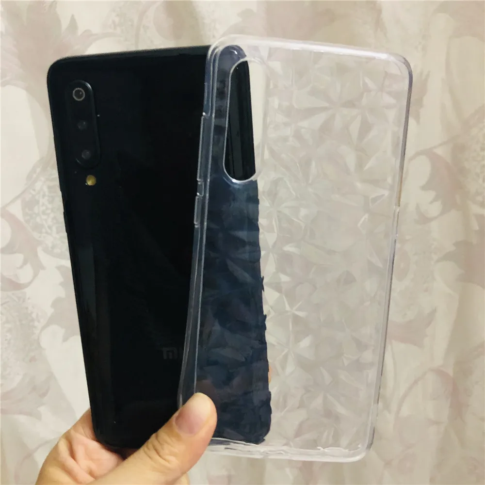 Soft TPU Silicone Case For Xiaomi Mi9 Mi 9 Mi 8 SE A2 Lite on Redmi 7 6 6A 5A Redmi Note 5 6 Pro 7 Cover Clear 3D Diamond Cases  (5)