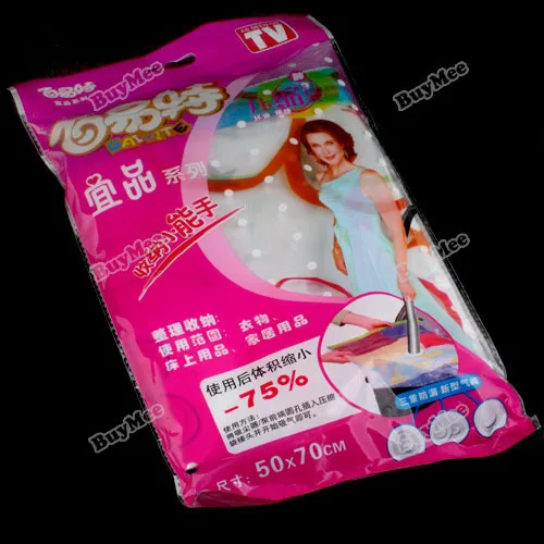 Dollarsky great deal Space Saver Storage Bag Vacuum Seal Compressed 50 x 70 Full new | Дом и сад