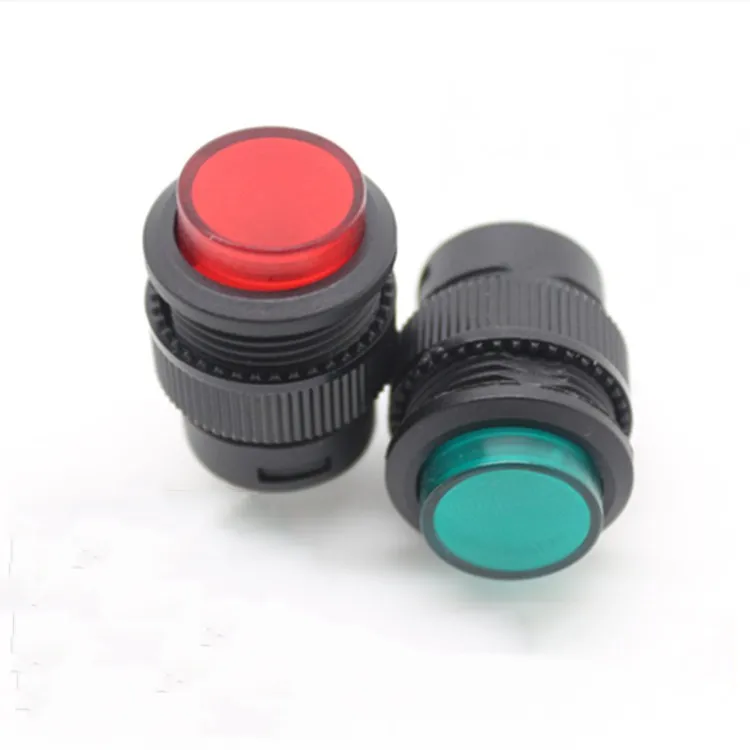 Светодиодный кнопочный переключатель поддерживаемый/защелкивающийся ВЫКЛ.