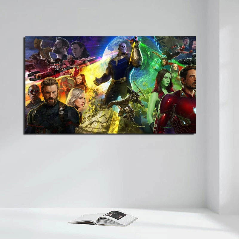 

The Avengers War Canvas Painting Prints Living Room Home Decor Artwork Modern Wall Art Oil Painting Posters Picture Accessories