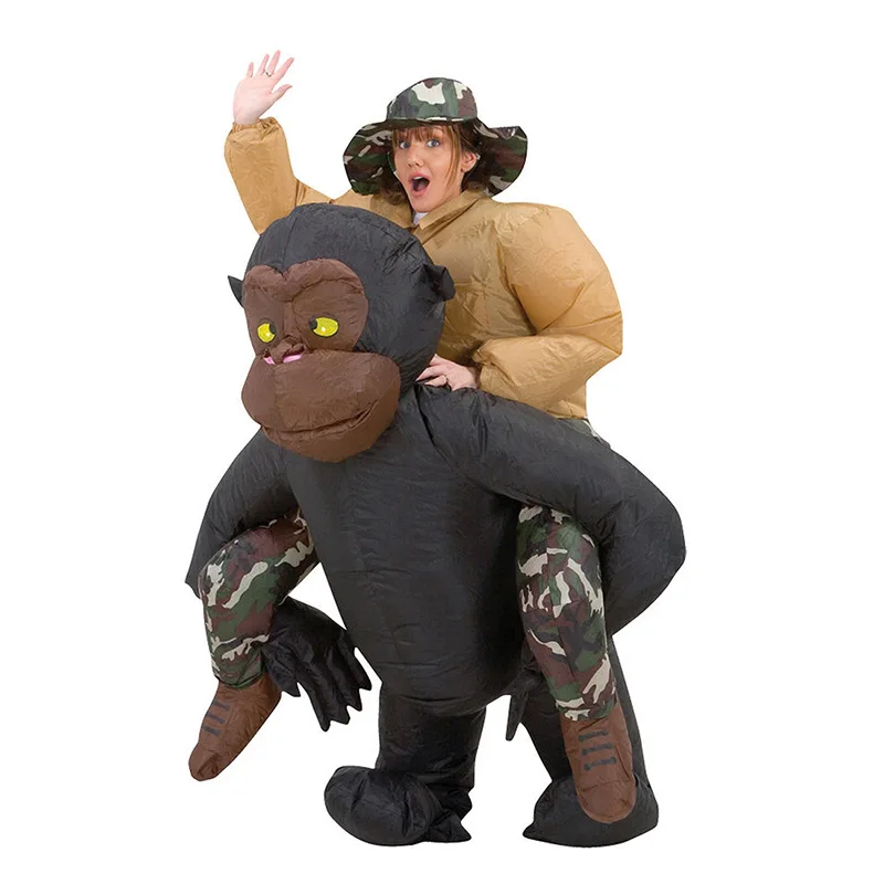 King Kong back man chimpanzee mount Креативная одежда реквизит для вечерние Одежда животных