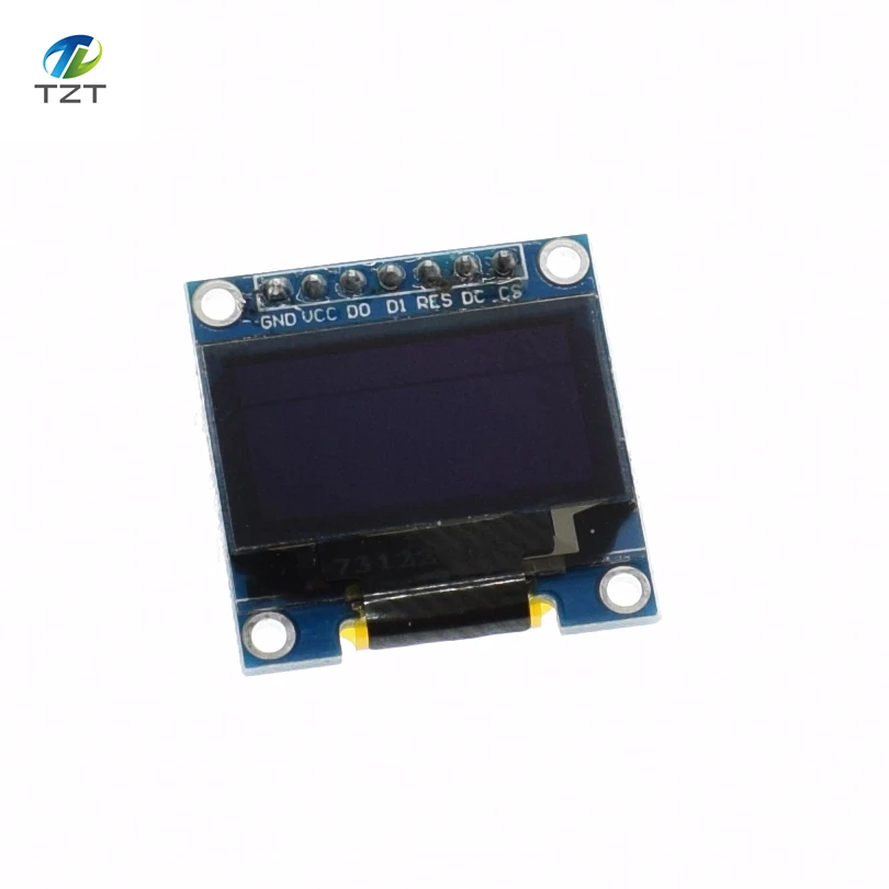 Модуль дисплея OLED 0 96 дюйма SPI белый синий цвет 128X64 7Pin желтый чип драйвера SSD1306 для