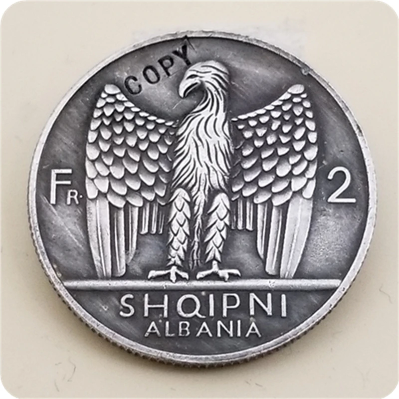 

1926 Albania 2 Franga Ari COPY COIN FREE SHIPPING