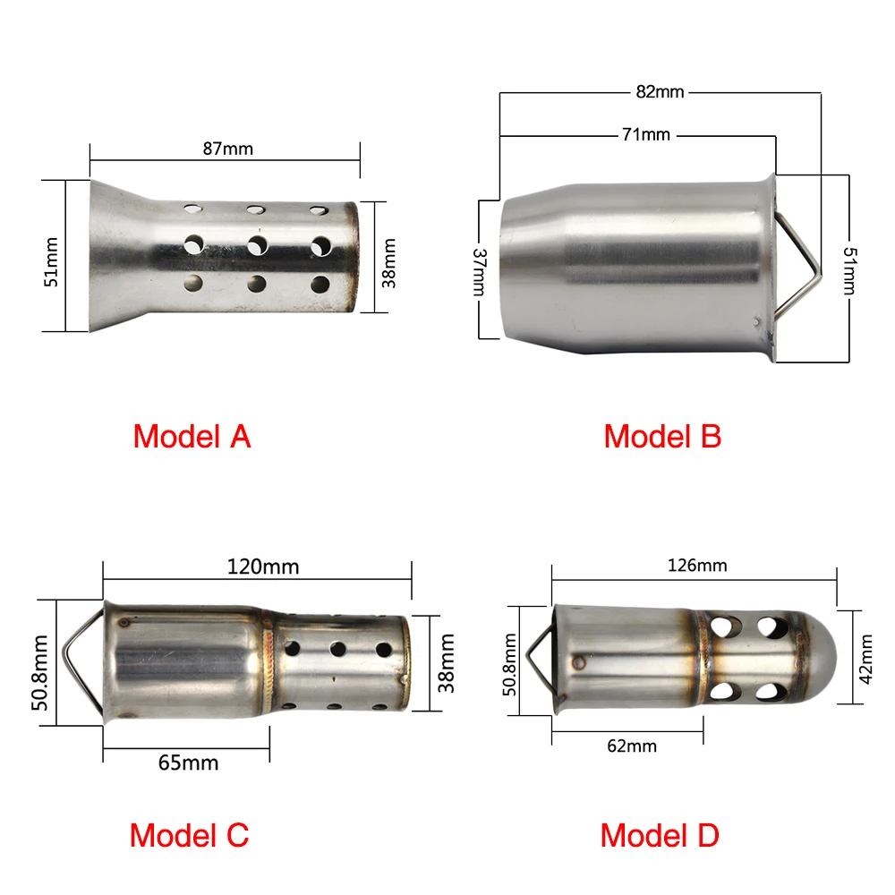 ZSDTRP катализатор дБ убийца Akrapovic мотоцикл глушитель вставка дБ Defender глушитель шумоподавитель для 51/60 мм