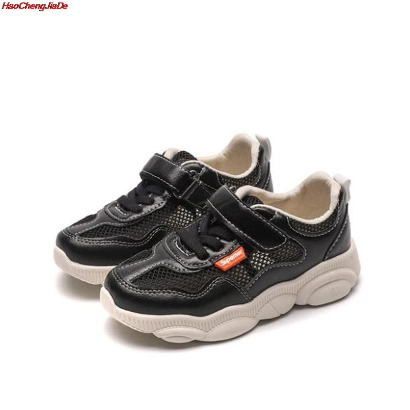 

Spring New Kids Pu Leather Shoes Baby Girls Sport Sneakers Children Mesh Shoes Boys Fashion Casual Shoes Soft Brand Trainer