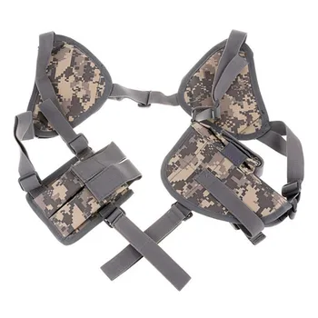 

Outdoor Hunting Tactical Military Armpit Double Shoulder Bag Anti-theft Hidden Pouch Agent Pack Adjustable Belt With 2 Holsters
