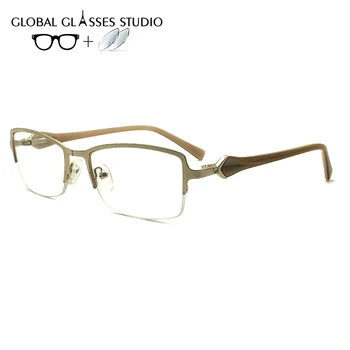 

Women Metal Glasses Frame Eyewear Eyeglasses Reading Myopia Prescription Lens 1.56 Index 110046 C4