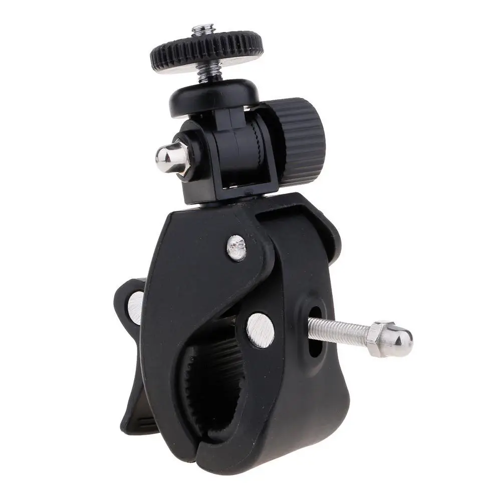 New Bike Motorcycle Handlebar Clamp Roll Bar clip with 1/4" Screw for GoPro 3 3+ 4 5 SJCAM