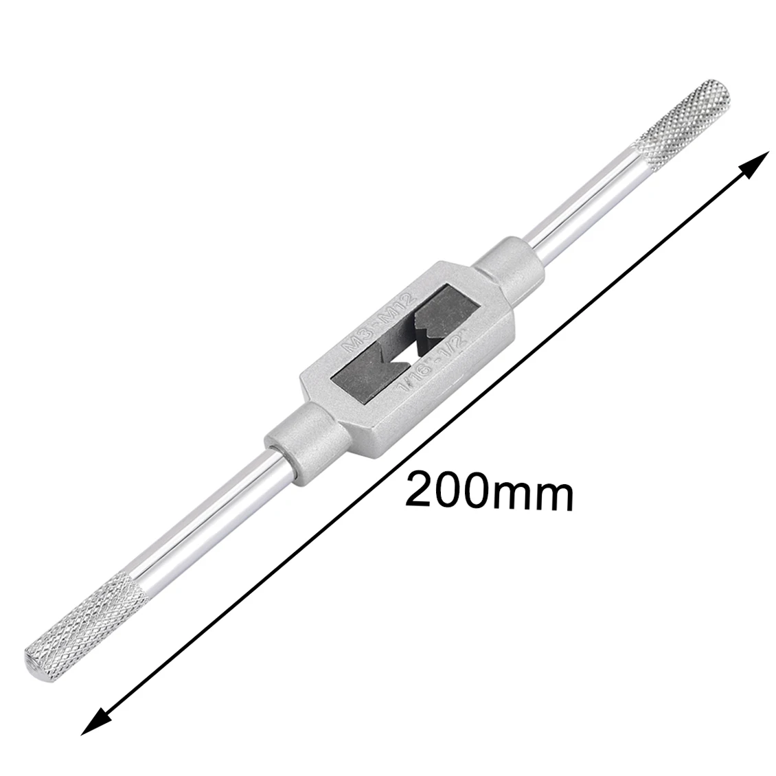 1pc Adjustable Engineers Tap Wrench M3-M12 1/16" to 1/2" Tap Wrench Holder Threading Hand Tool 200mm