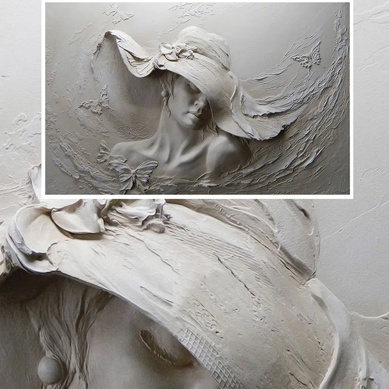 Custom Wallpaper 3D Stereoscopic Embossed Gray Beauty Oil Painting Modern Abstract Art Wall Mural Living Room Bedroom Wallpaper Custom Wallpaper 3D Stereoscopic Embossed Gray Beauty Oil Painting Modern Abstract Art Wall Mural Living Room Bedroom Wallpaper