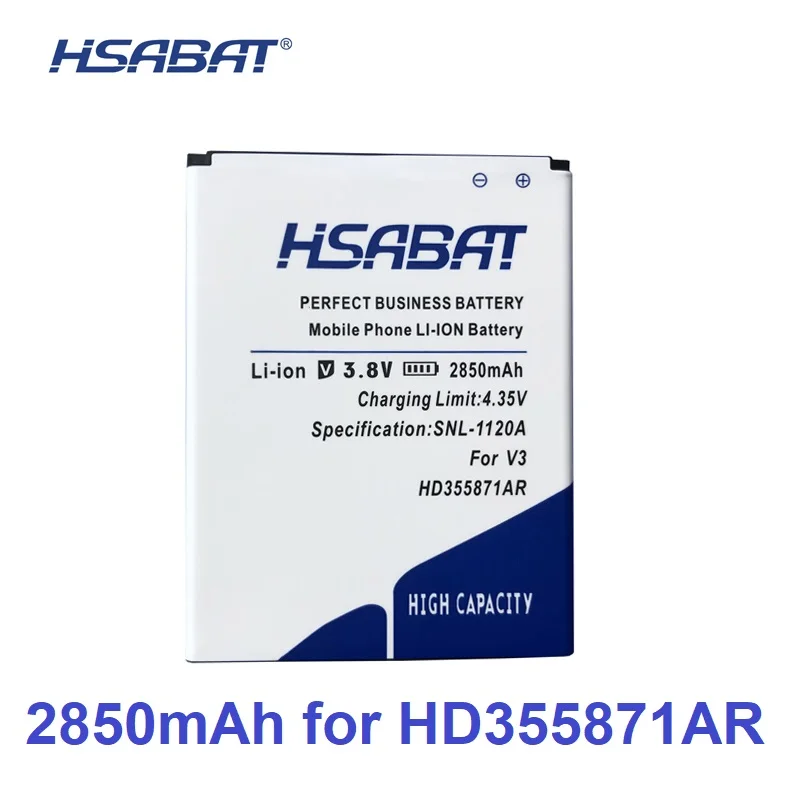 HSABAT Top Brand 100% New 2850mAh HD355871AR Battery for iNEW V3 V3C V3+ V3Plus /V3 PLUS within tracking number | Мобильные телефоны