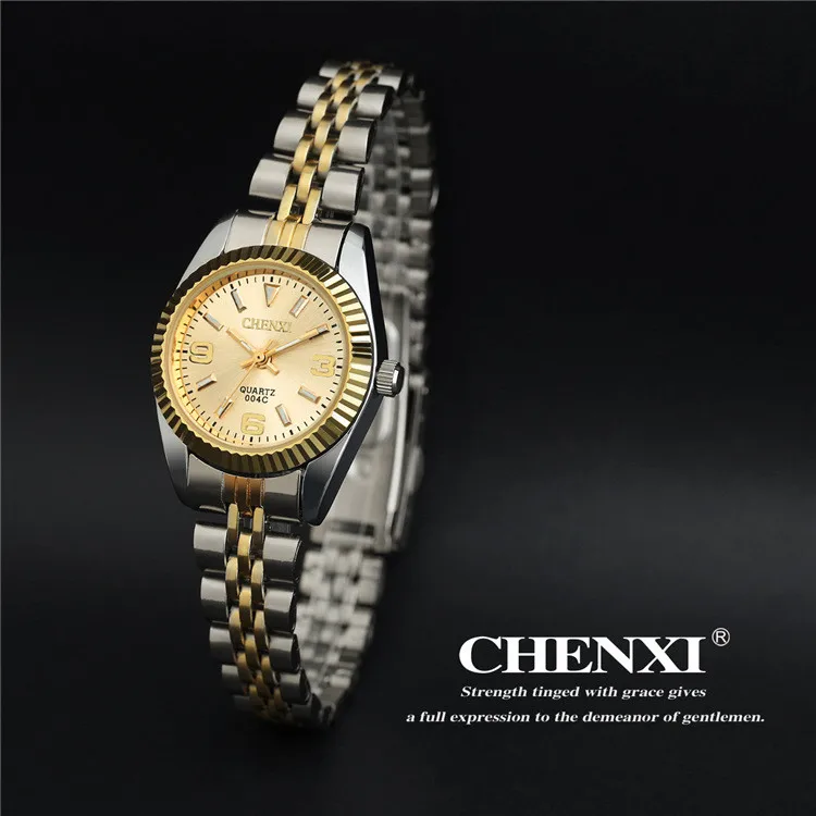 CHENXI верхней часовой бренд дамы кварцевые-Часы Для женщин и Для мужчин просто наберите влюбленных Кварцевые Мода Досуг Наручные Часы Relogio