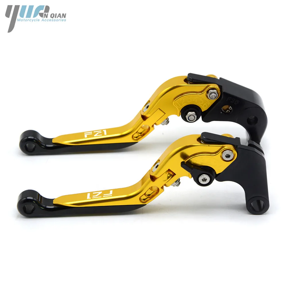 YUANQIAN Moto CNC алюминиевый складной выдвижной тормозной рычаг сцепления многоцветная комбинация для YAMAHA FZ1 FAZER 2001-2005