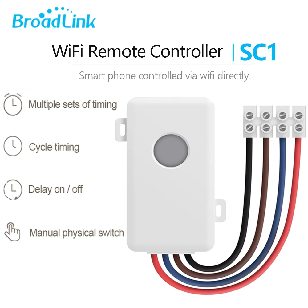 Комплект смарт розетки Broadlink SP3 SP3S SC1 Wi Fi для Alexa Google Home IFTTT США ЕС автоматизация